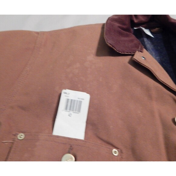 Carhartt Jacket Men's 42 Brown Duck Blanket Lined Deadstock 6BLC Tags (1) - Picture 9 of 15